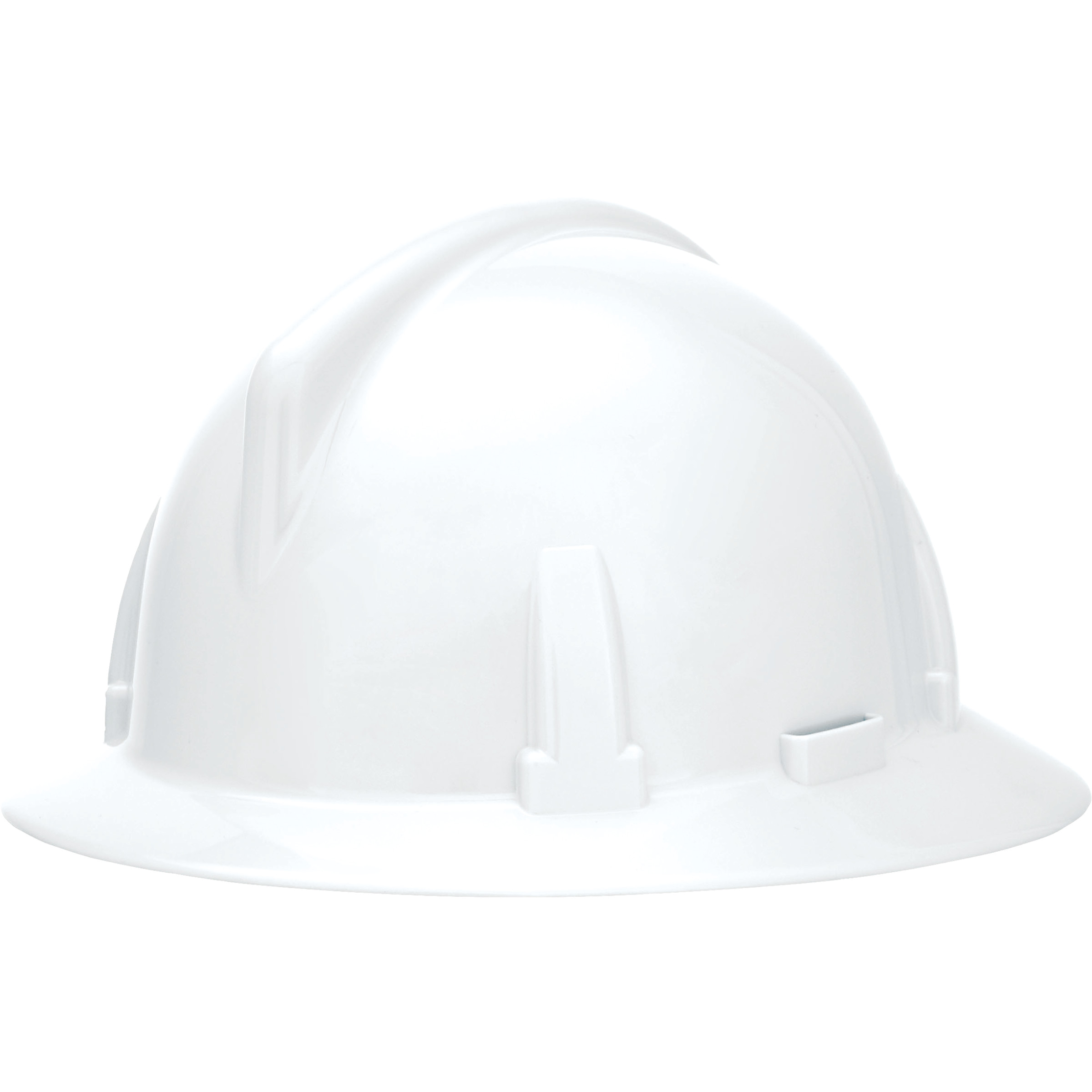 Topgard Slotted Hat, White, w/1-Touch Suspension